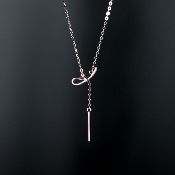 A37253 s925 sterling silver rope necklace