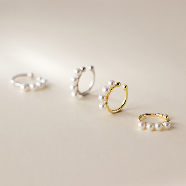 A35819 s925 sterling silver clipon simple chic cute trendy clipon earrings