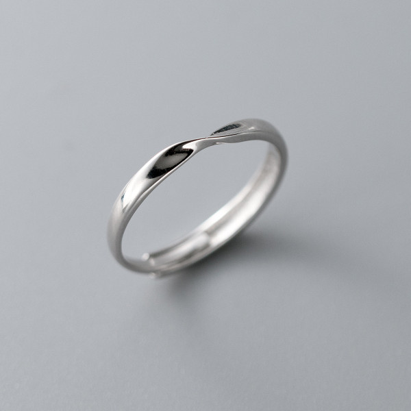 A41484 s925 sterling silver simple unique design ring