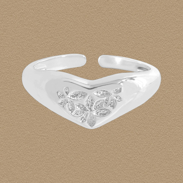 A45083 heart sterling silver s925 heartshape ring