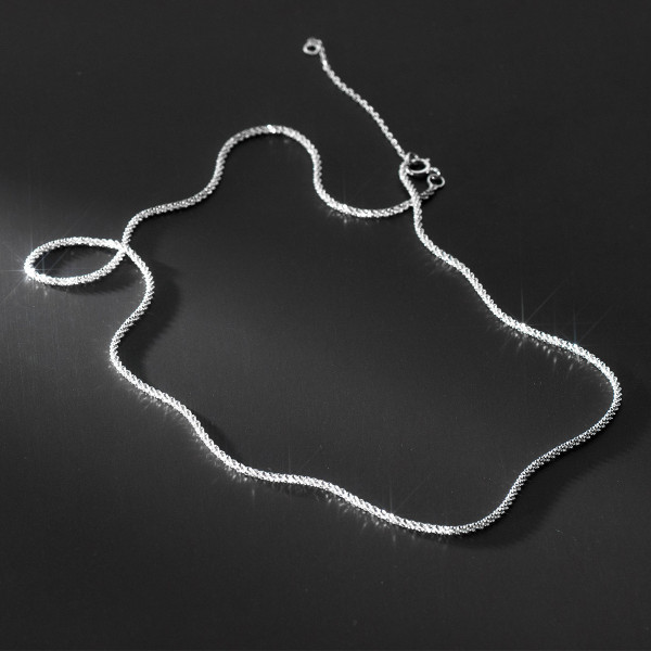 A41241 s925 sterling silver starts necklace