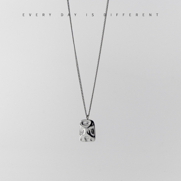 A34552 s925 sterling silver geometric necklace