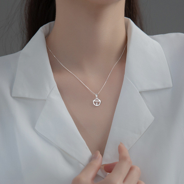 A33009 s925 sterling silver cute small necklace