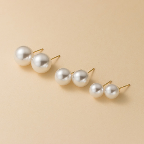 A43157 s925 sterling silver circle stud fashion earrings