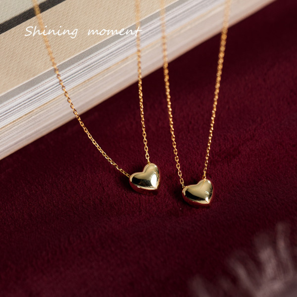 A43261 s925 sterling silver heart fashion sweet necklace earrings