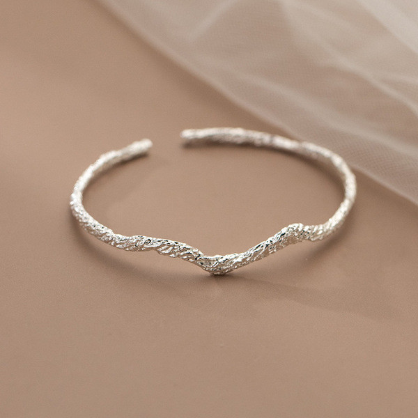 A34250 s925 sterling silver chic fashion irregular simple sweet bracelet