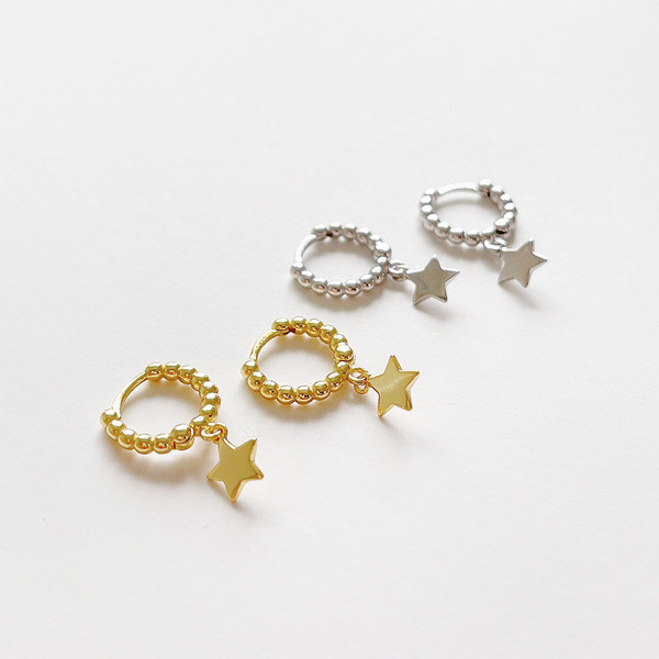 A32822 s925 sterling silver minimalist earrings