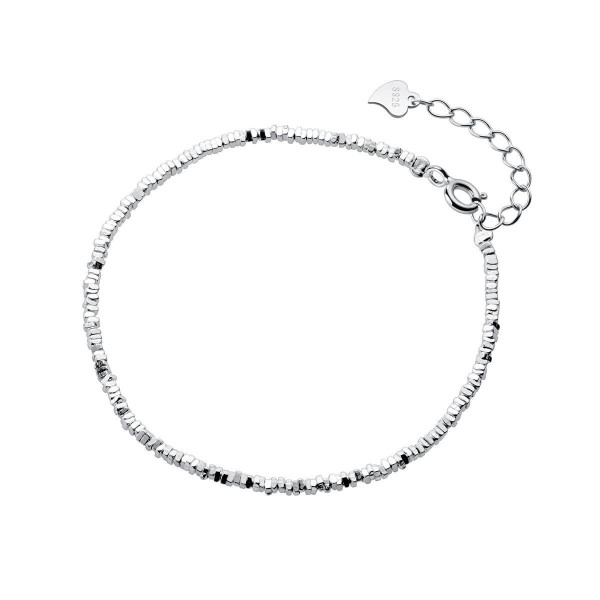 A37185 s925 sterling silver simple silver women vintage elegant chic bracelet