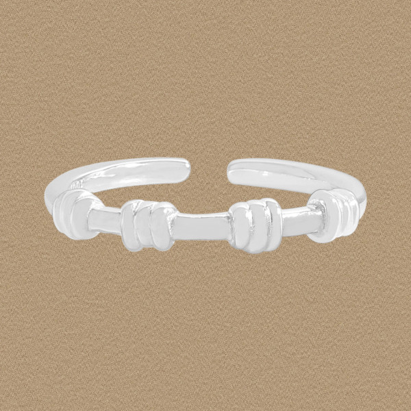 A45074 spiral sterling silver s925 adjustable ring