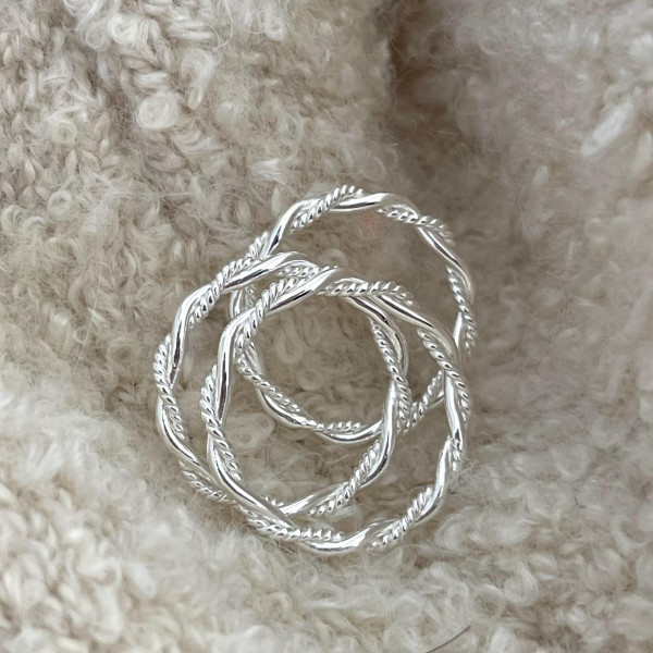 A38817 sterling silver simple ring