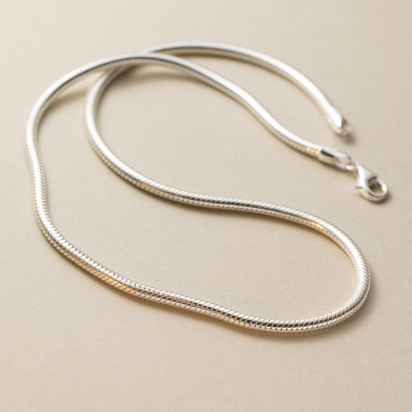 A39327 s925 sterling silver simple design necklace