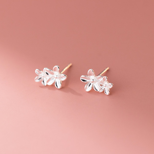 A43766 s925 sterling silver trendy sweet stud earrings