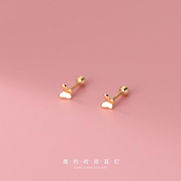 A33793 s925 sterling silver simple chic butterfly ect chic earrings