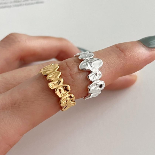 A37700 unique s925 sterling silver simple ring
