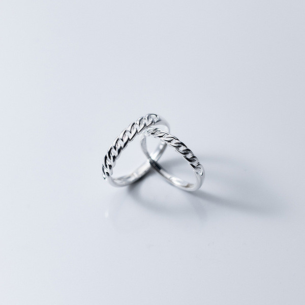 A34382 s925 sterling silver hollowed chic unique ring
