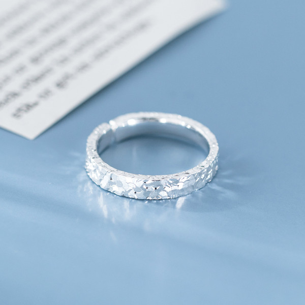 A45878 silver trendy sweet dainty simple ring