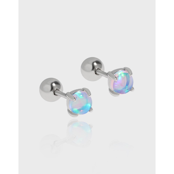 A37588 design simple piercing geometric circle s925 sterling silver stud earrings