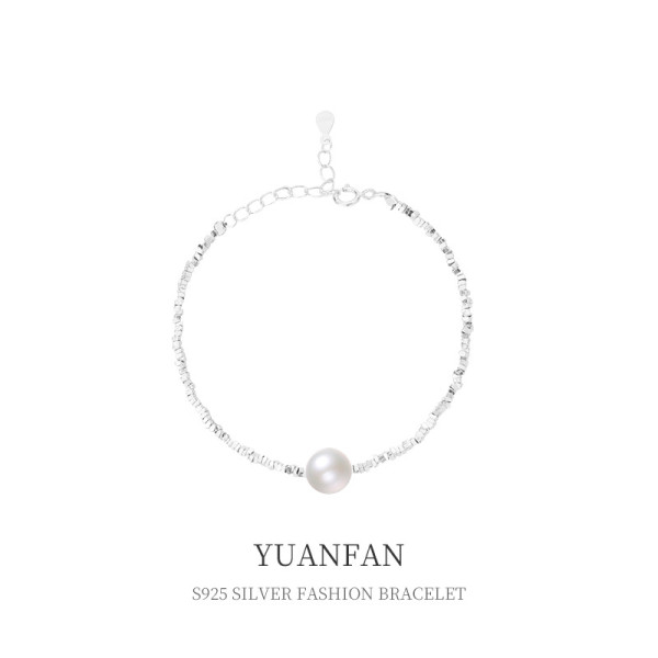 A39342 sterling silver elegant charm grade bracelet
