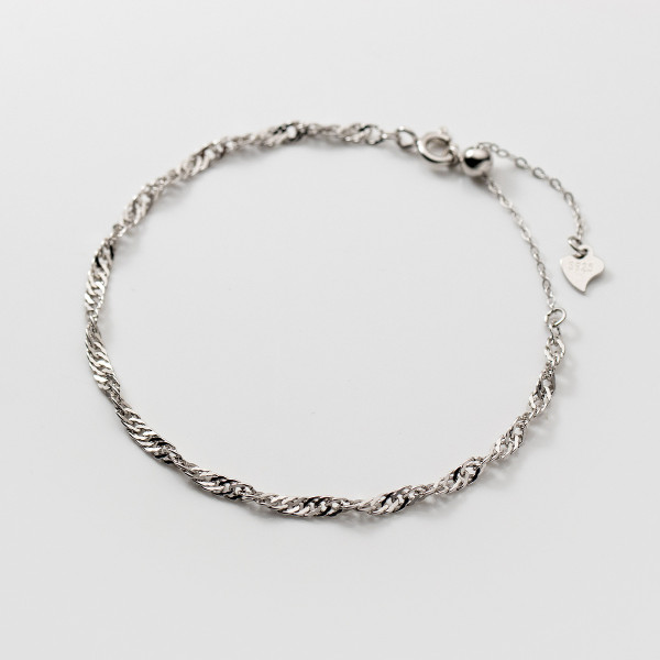 A38324 s925 sterling silver simple charm elegant grade bracelet