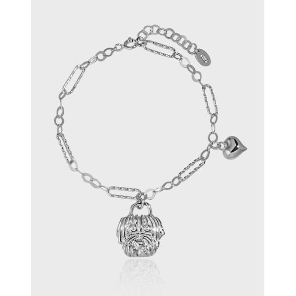 A38655 design quality s925 sterling silver charm bracelet