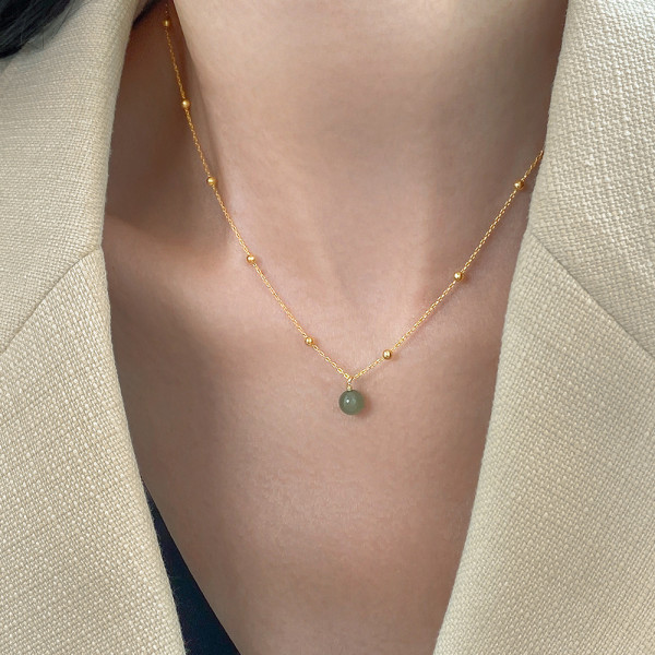 A43436 s925 silver vintage simple ethnic elegant necklace
