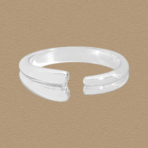 A45903 double layered teardrop adjustable sterling silver s925 ring