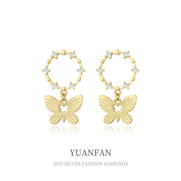 A36418 925 sterling silver cubiczirconia earrings