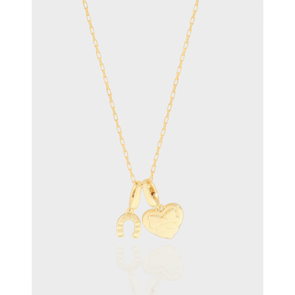 A39420 design butterfly heart sterling silver s925 necklace