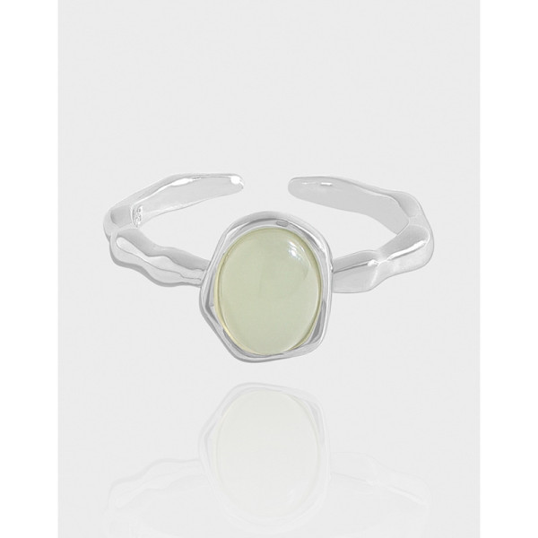 A43287 design simple crystal sterling silver s925 ring