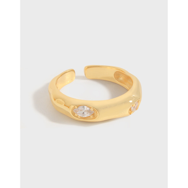 A36349 design geometric double cubiczirconia ring