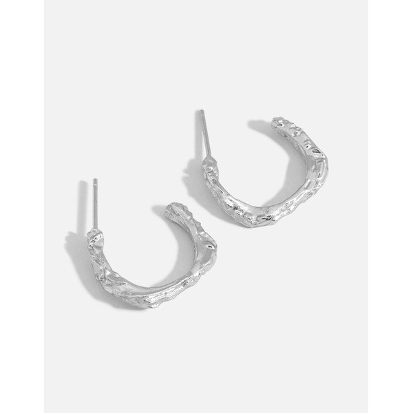 A31282 geometric irregularC quality s925 sterling silver earrings