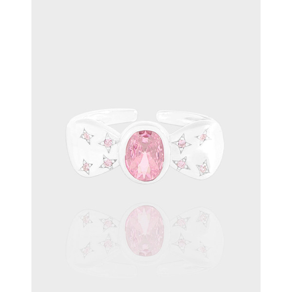 A41449 design butterfly cubic zirconia sterling silver s925 ring