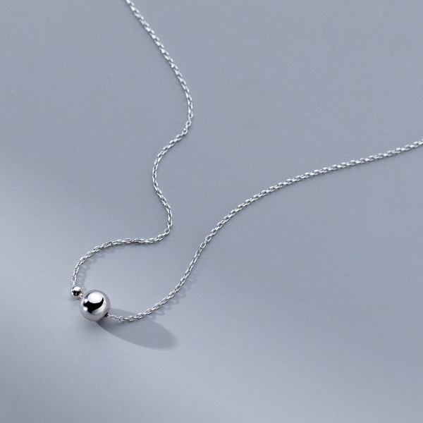 A41544 s925 sterling silver big design simple necklace