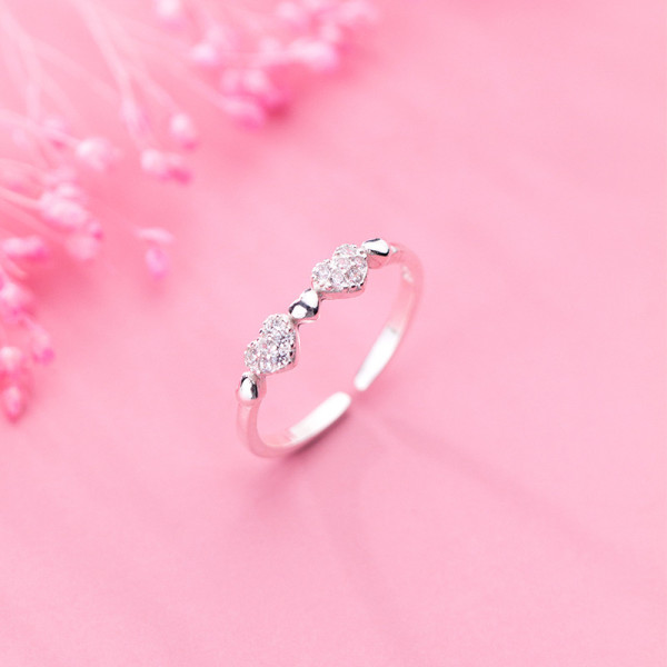 A35058 s925 sterling silver sweet ring