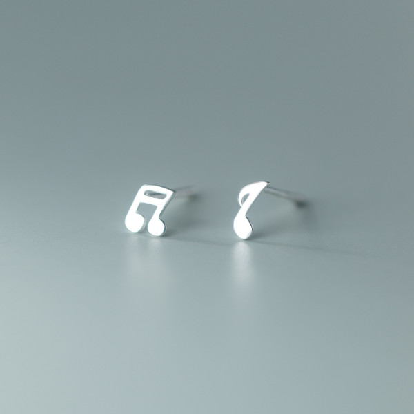 A36390 S999 silver simple earrings