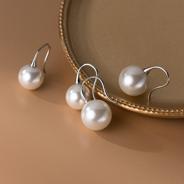 A38115 s925 sterling silver vintage design elegant earrings