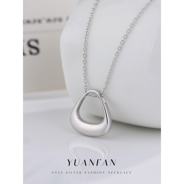 A40498 sterling silver simple fashion design necklace