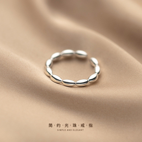 A32156 s925 sterling silver chic adjustable ring