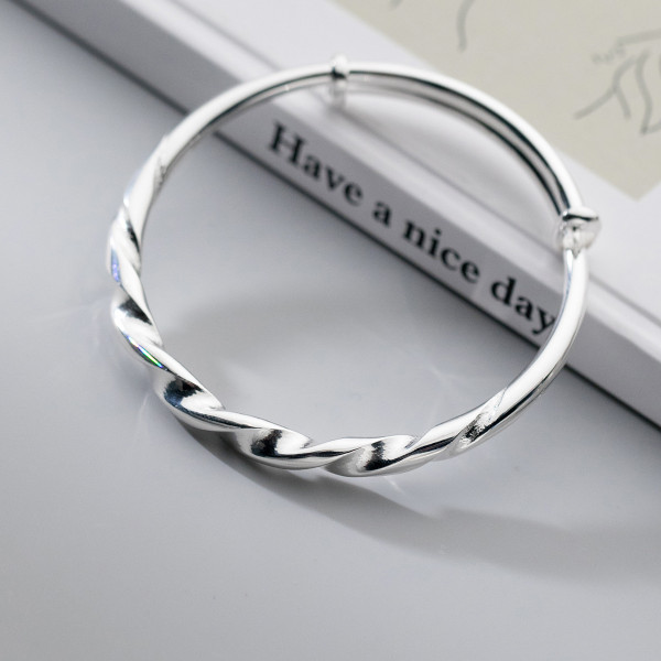A38472 silver bangle vintage design bracelet