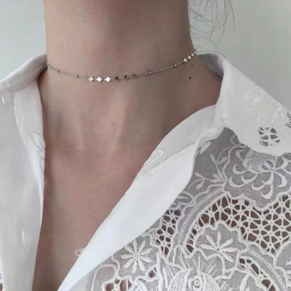A36765 s925 sterling silver chic necklace
