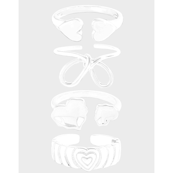 A41472 design heart adjustable sterling silver s925 ring