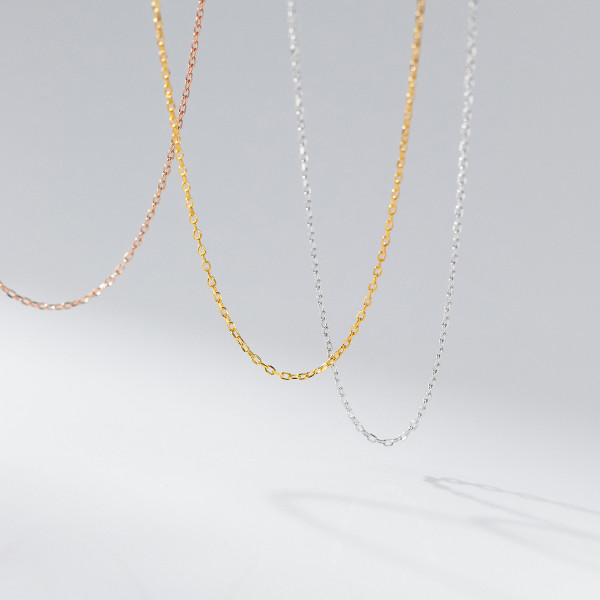 A42837 s925 sterling silver fashion unique simple elegant necklace