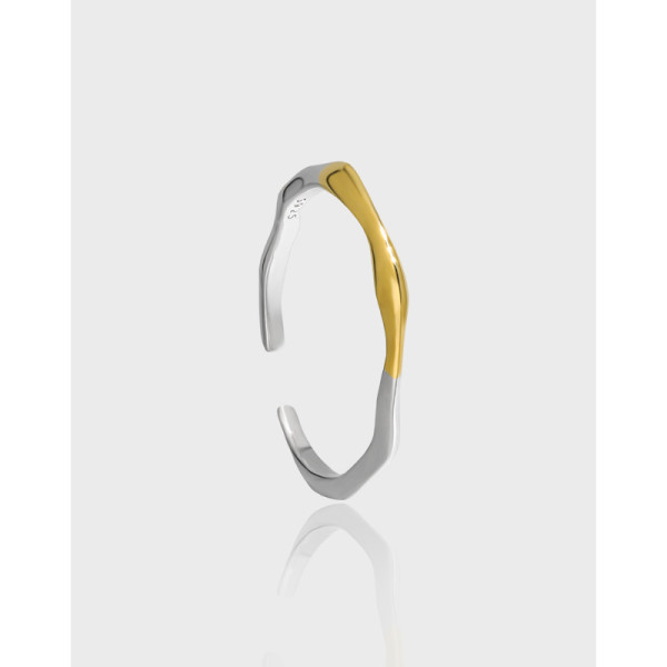A38907 design quality bar s925 sterling silver adjustable ring