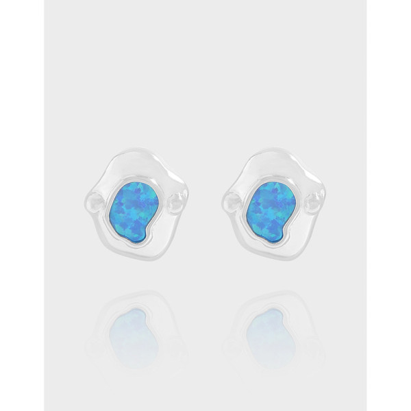 A38691 design opal quality stud sterling silver s925 earrings