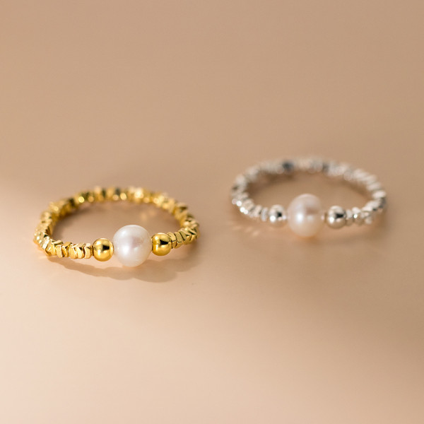 A43340 s925 sterling silver circle fashion ring