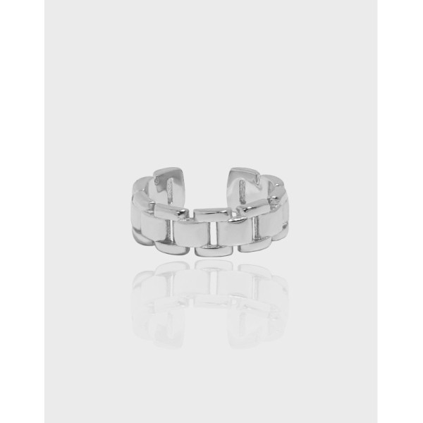 A36413 design irregular chain qualitys925 sterling silver piercing earrings