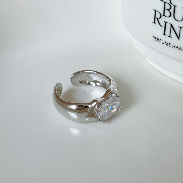 A32649 design rhinestone irregulars925 sterling silver ring