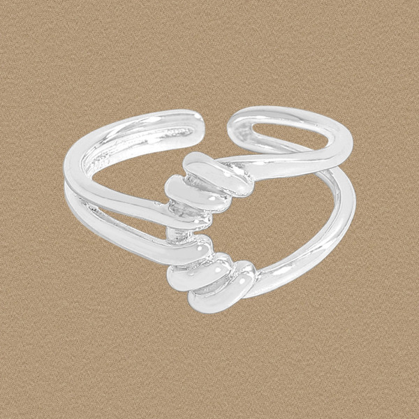 A45481 wrap bar hollowed sterling silver s925 ring