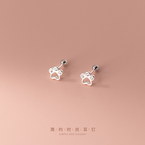 A33713 s925 sterling silver cute earrings