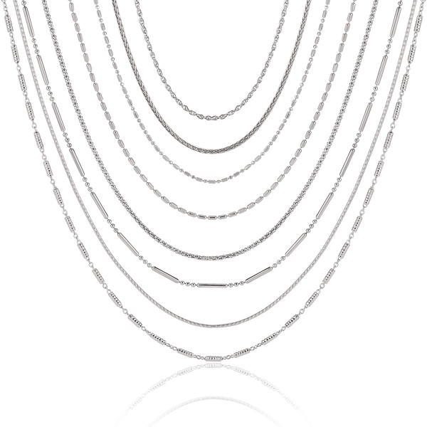 A43123 minimalist s925 sterling silver unique necklace